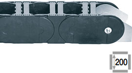 링크 마다 크로스바가 장착된 e-chain®