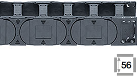 매 링크 마다 크로스바를 장착한 e-chain®