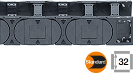 매 다른 링크 마다 크로스 바가 있는 e-chain®