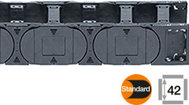 매 다른 링크 마다 크로스 바가 있는 e-chain®