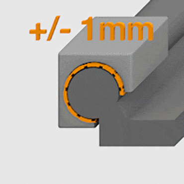 뛰어난 유연성 - 원하는 길이와 폭으로 제공 가능