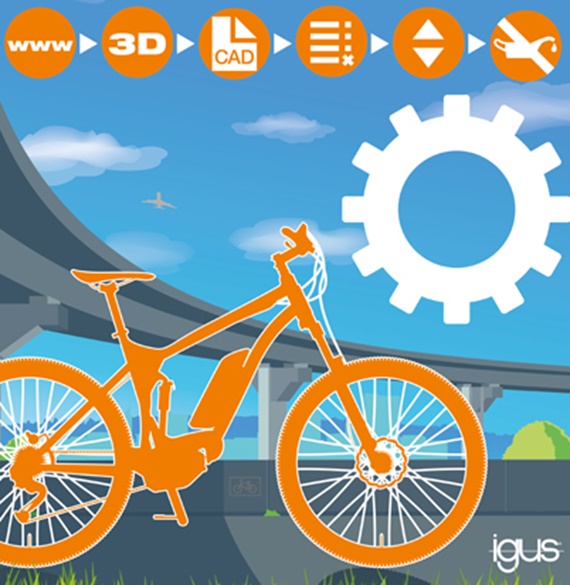 자전거에 사용된 3D 프린팅 폴리머 스프로켓