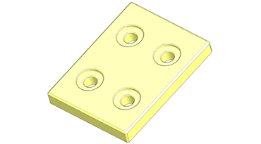 온라인에서 슬라이딩 플레이트 CAD 구성