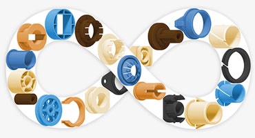 고객의 특정한 요구사항에 따라 이구스에서 맞춤 구성한 다양한 특수 베어링