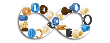 고객의 특정한 요구사항에 따라 이구스에서 맞춤한 다양한 특수 베어링