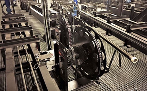 무대 천장의 e-spool