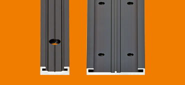 drylin® N 블랙 아노다이징 로우 프로파일 가이드 레일