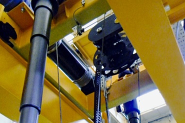 교량 크레인의 e-spool