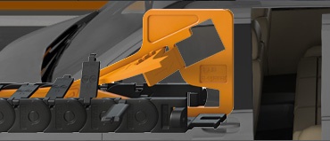 자동차 타이어 옆에 사용되는 에너지체인