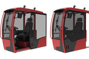 슬라이딩 도어에 drylin® 직동 기술을 적용한 운전석