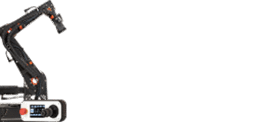 컨트롤 시스템이 있는 이구스 DCi로 구성된 5 DOF 로봇 암