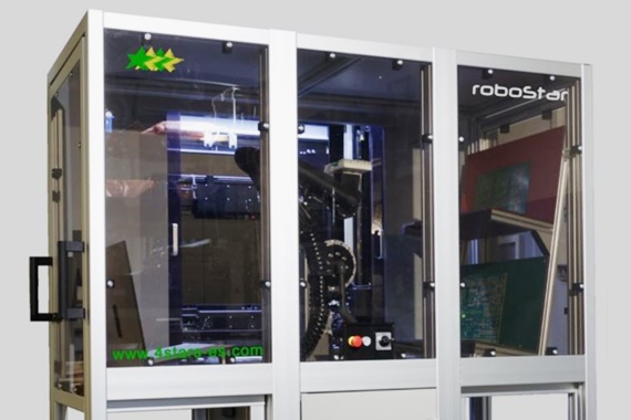 robolink 로봇 암을 갖춘 인쇄회로기판용 RoboStar 테스트 장치