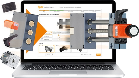리드 스크류 포함 SHT 직동 축 구성
